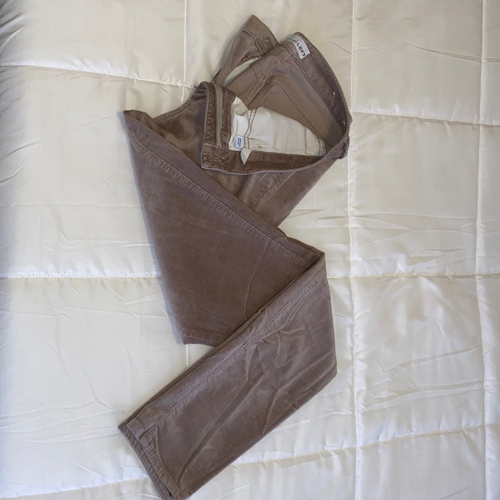 Loft Curvy High Waist Skinny Corduroy